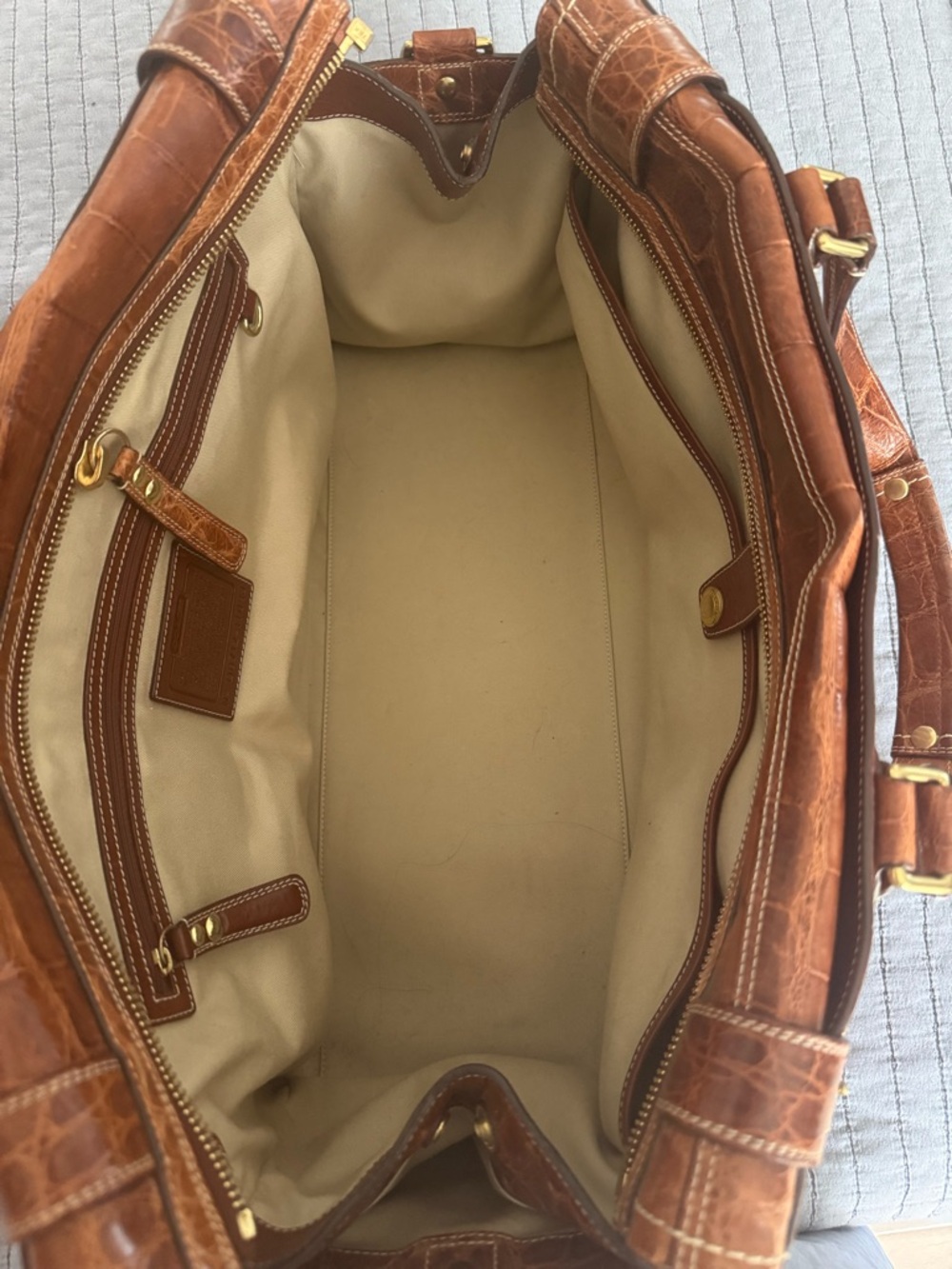 Rare Coach Alligator Vintage Hamptons Carryall 11090 orig. $13,000! - Picture 8 of 8